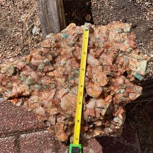 amazonite mixed with smoky & crystal quartz